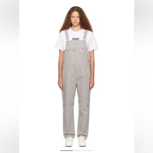 Carhartt WIP White & Navy Terrell Overalls